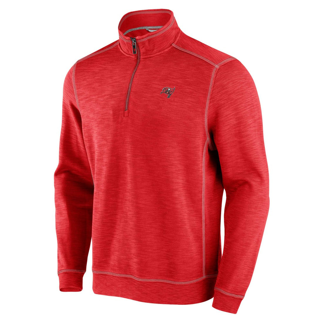 Tampa Bay Buccaneers Big & Tall Tobago Bay Half-Zip Sweatshirt Red - Tommy Bahama