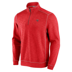Tampa Bay Buccaneers Big & Tall Tobago Bay Half-Zip Sweatshirt Red - Tommy Bahama