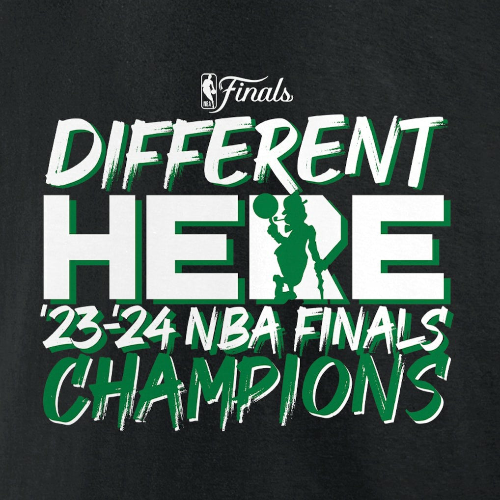 Fanatics - Boston Celtics 2024 NBA Finals Champions Pump Fake Hometown Originals T-Shirt - Black