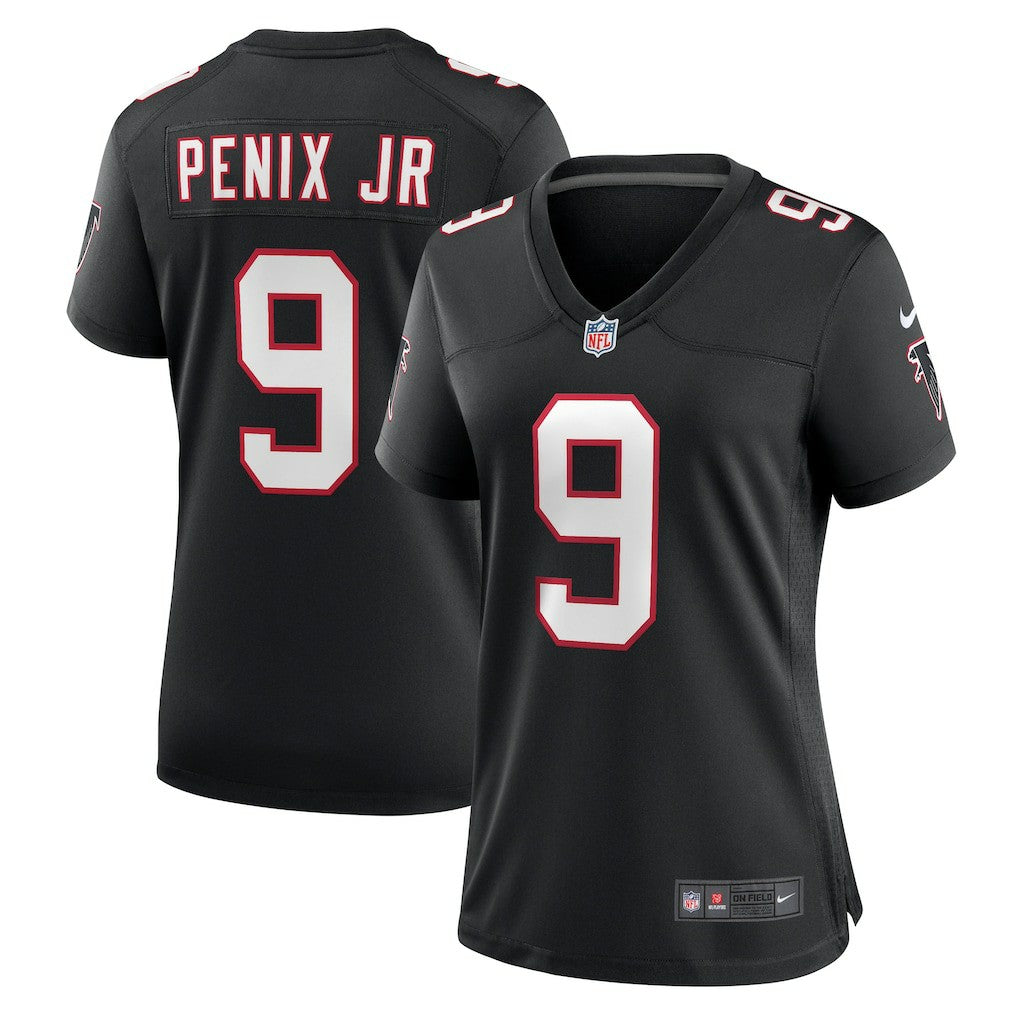 Michael Penix Jr. Atlanta Falcons Women's Alternate Game Jersey Black - Nike