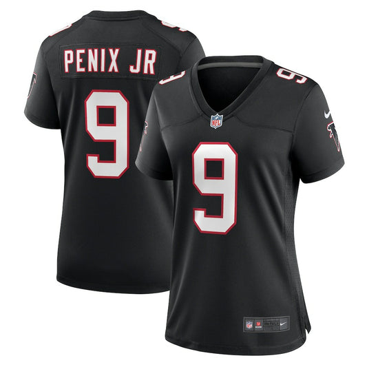 Michael Penix Jr. Atlanta Falcons Women's Alternate Game Jersey - Black | NFL Jerseys