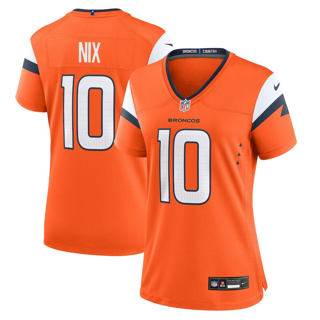 Bo Nix Denver Broncos Women's Game Jersey - Orange | NFL Jerseys