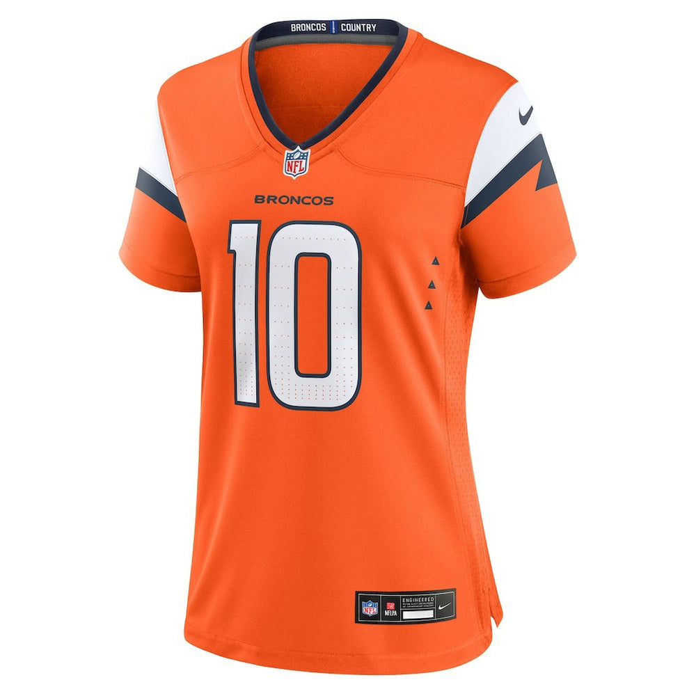 Bo Nix Denver Broncos Women's Game Jersey Orange - Nike