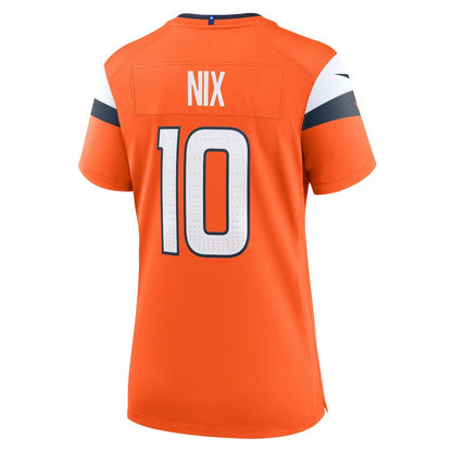 Bo Nix Denver Broncos Women's Game Jersey - Orange | NFL Jerseys