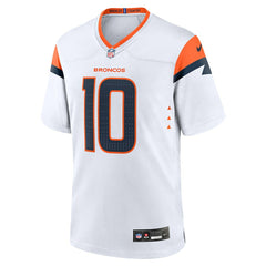 Bo Nix Denver Broncos Game Jersey White - Nike