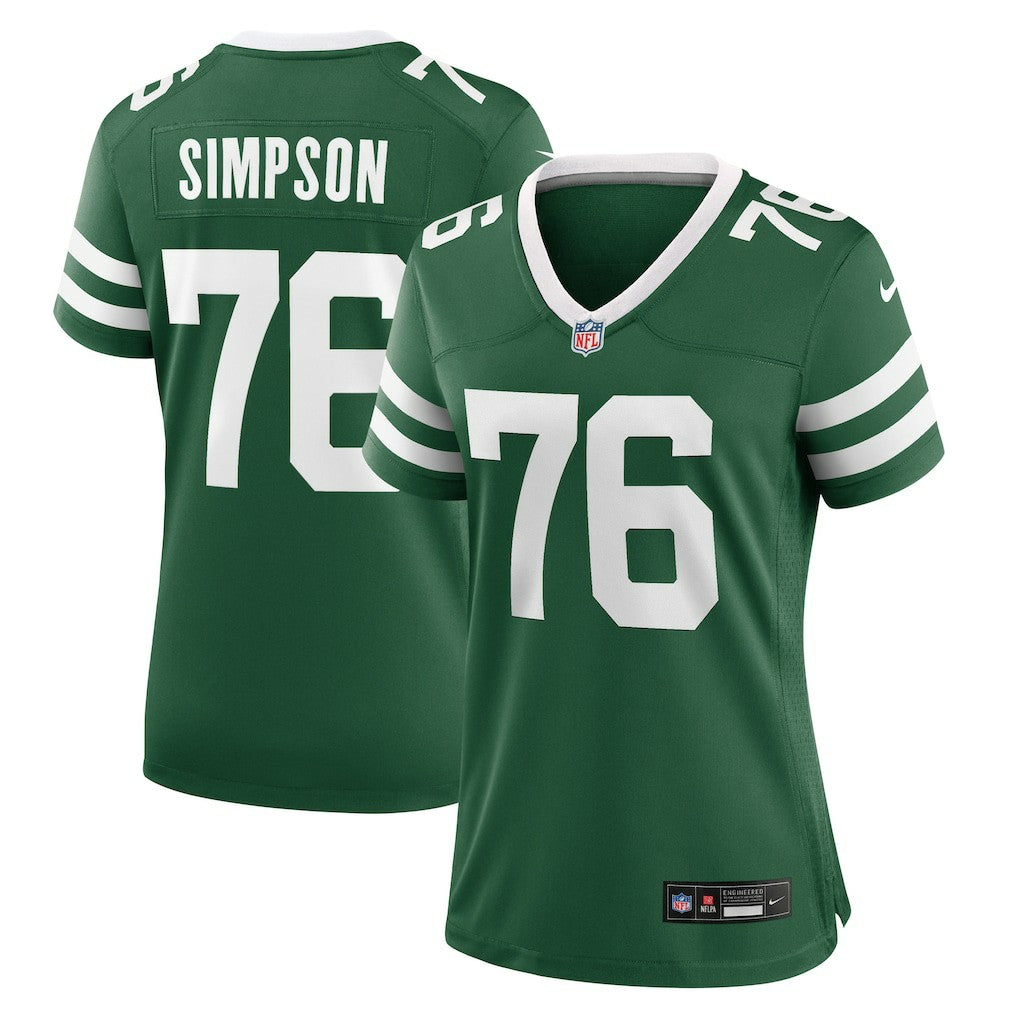 John Simpson New York Jets Women's Game Jersey Legacy Green - Nike
