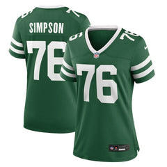John Simpson New York Jets Women's Game Jersey Legacy Green - Nike