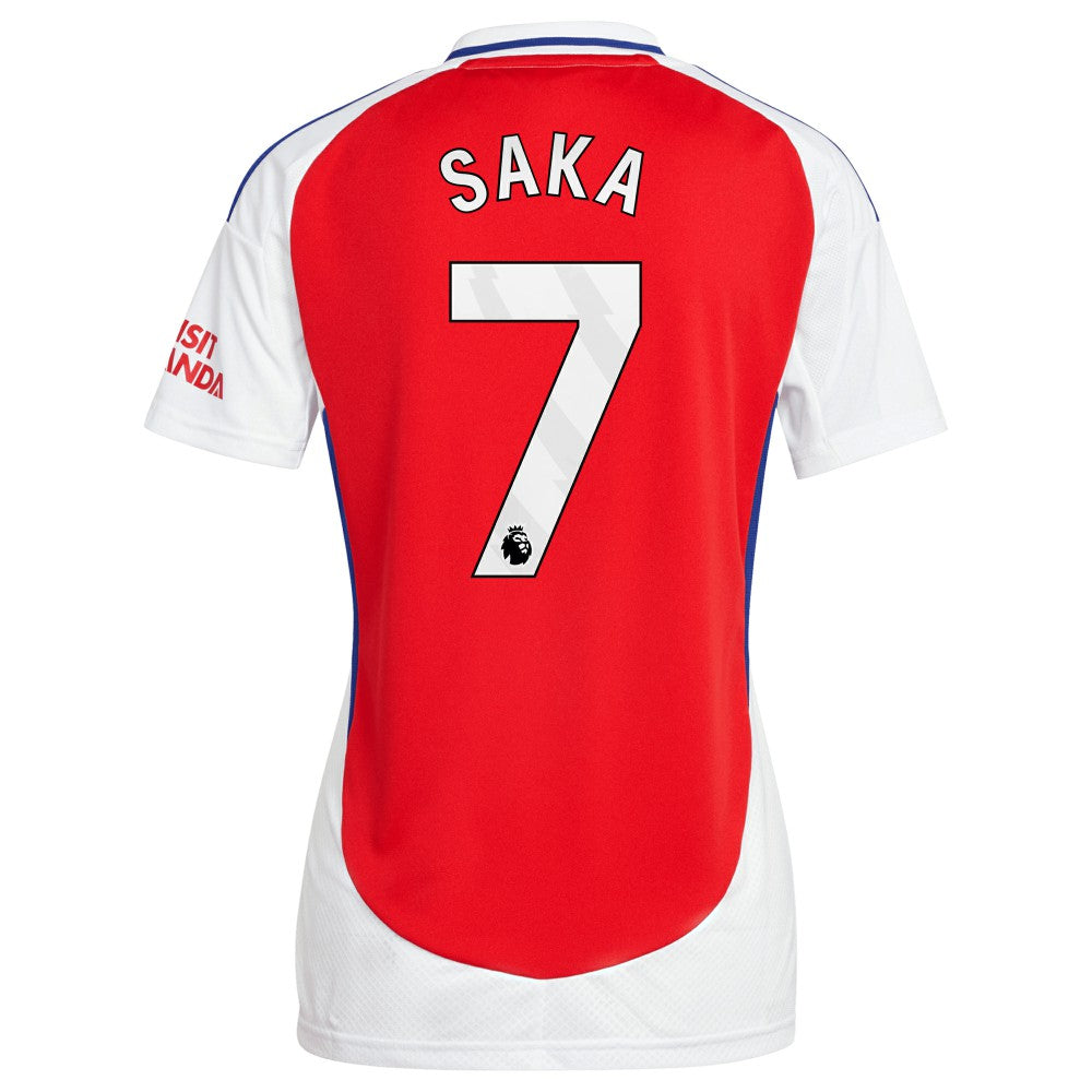 Adidas Bukayo Saka Arsenal Women's 2024/25 Home Replica Player Jerseys – Red