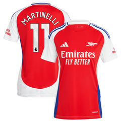 Adidas Gabriel Martinelli Arsenal Women's 2024/25 Home Replica Player Jerseys – Red