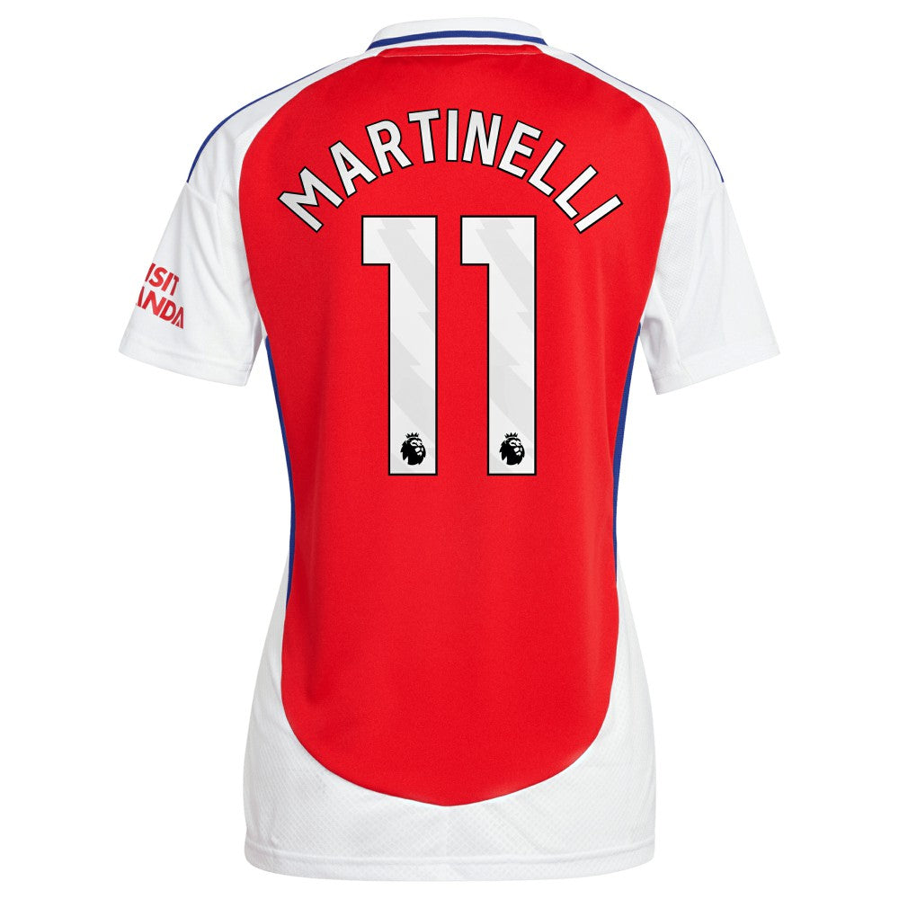 Adidas Gabriel Martinelli Arsenal Women's 2024/25 Home Replica Player Jerseys – Red