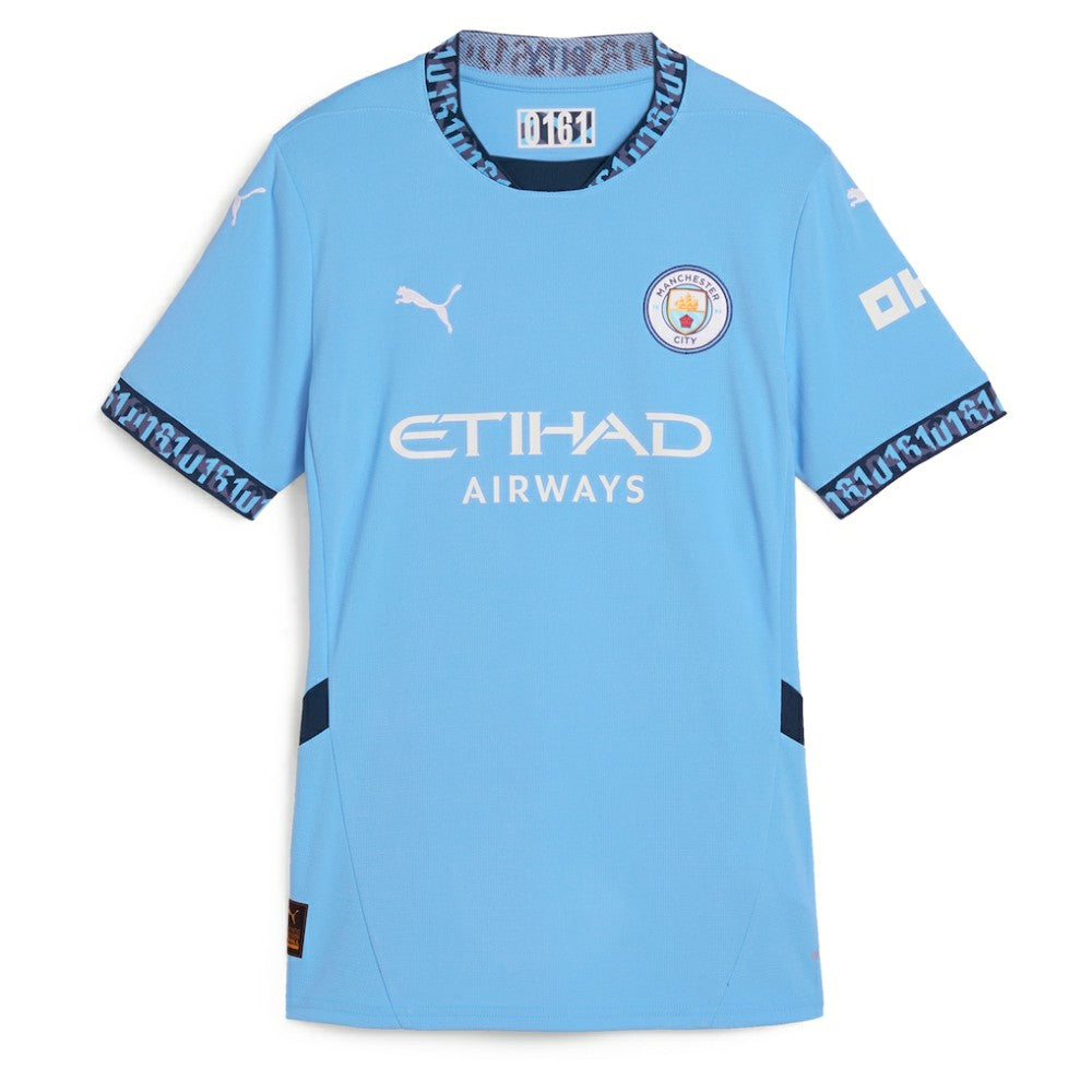 Puma Kevin De Bruyne Manchester City Women's 2024/25 Home Replica Player Jerseys - Light Blue