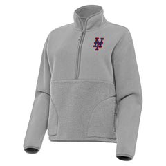 New York Mets Antigua Women's Figure Half-Zip Sweatshirt Sale
