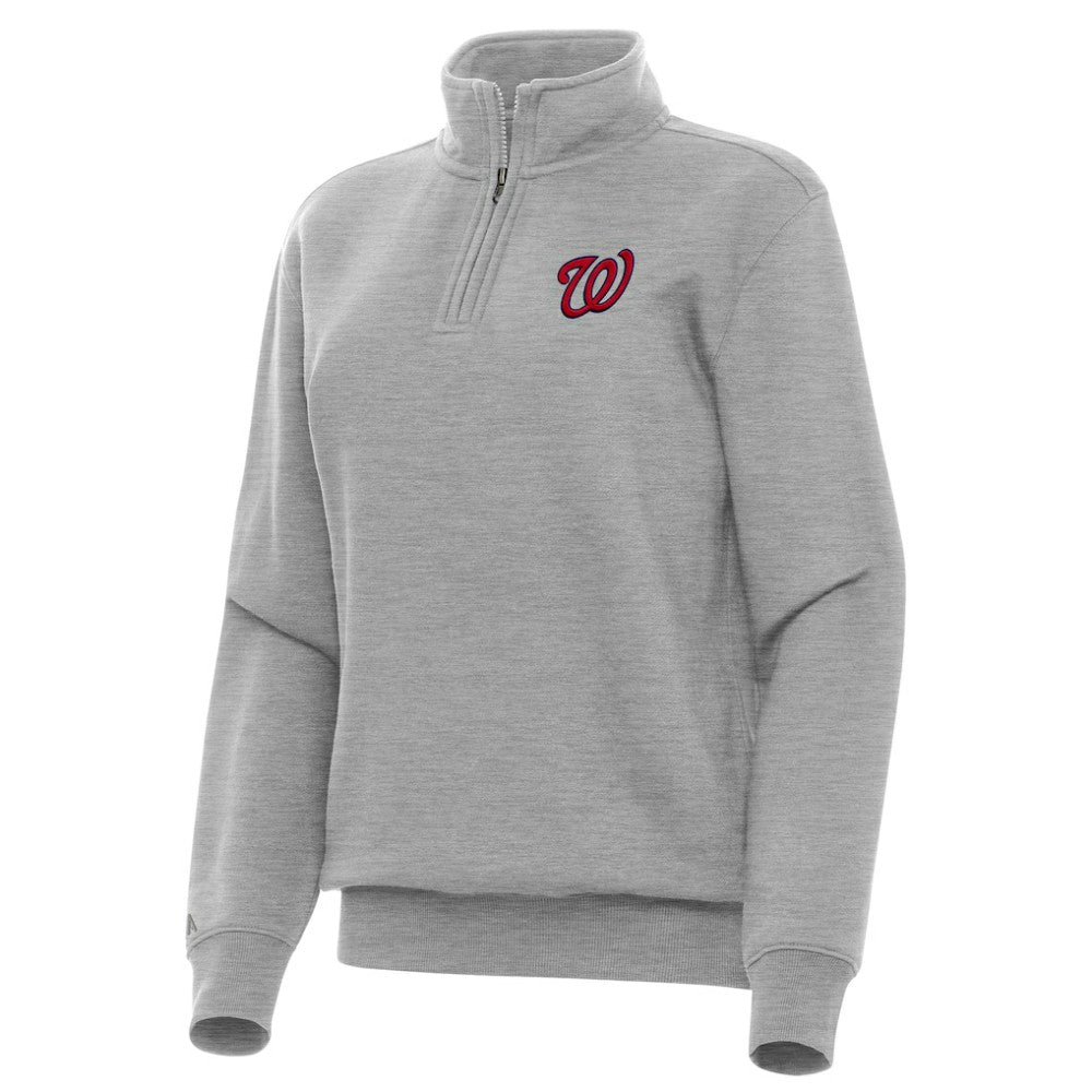 Washington Nationals Antigua Women's Victory Quarter-Zip Sweatshirt for sale