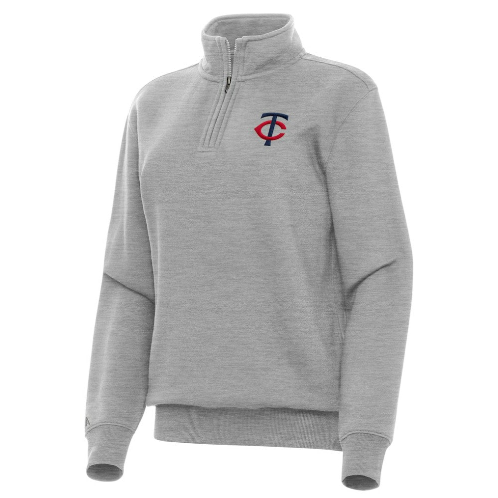 Minnesota Twins Antigua Women's Victory Quarter-Zip Sweatshirt On Sale