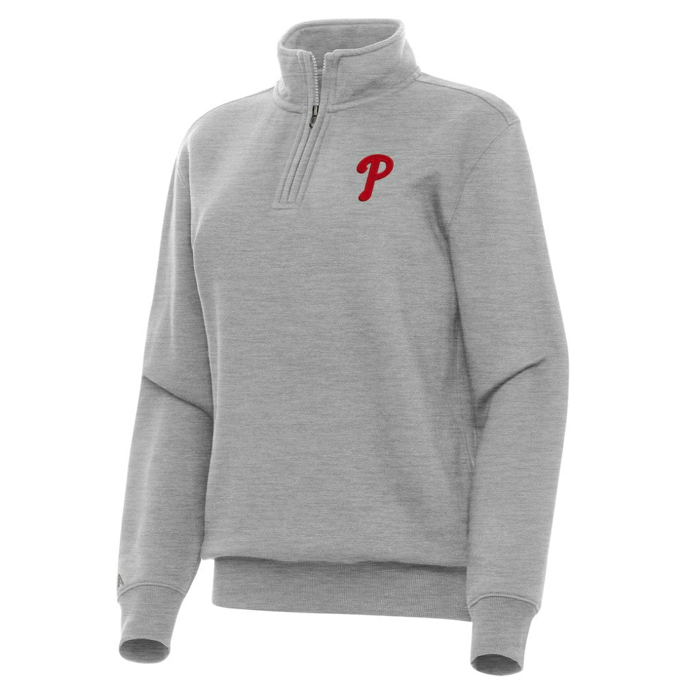 Philadelphia Phillies Antigua Women's Victory Quarter-Zip Sweatshirt Online