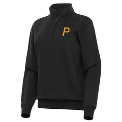 Pittsburgh Pirates Antigua Women's Victory Quarter-Zip Sweatshirt Lifestyle