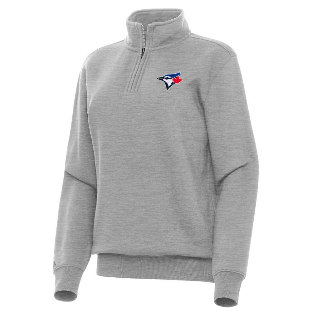 Toronto Blue Jays Antigua Women's Victory Quarter-Zip Sweatshirt Lifestyle