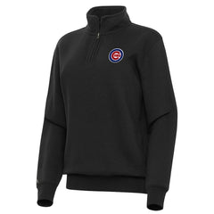 Chicago Cubs Antigua Women's Victory Quarter-Zip Sweatshirt Clearance