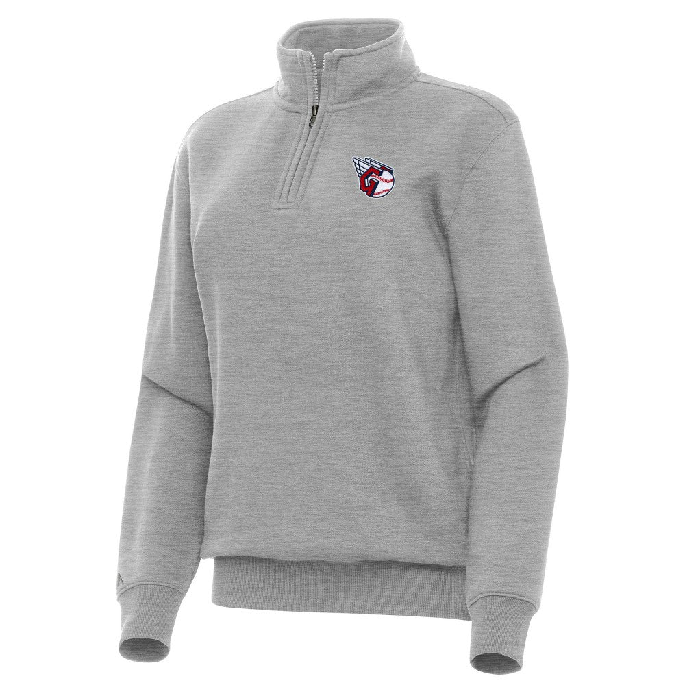 Cleveland Guardians Antigua Women's Victory Quarter-Zip Sweatshirt On Sale