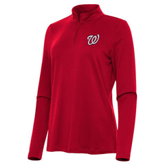 Washington Nationals Antigua Women's Reprocess Quarter-Zip Top - Red Online