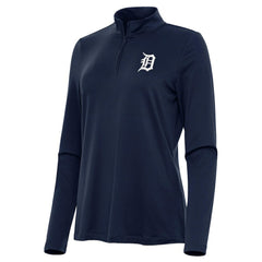 Detroit Tigers Antigua Women's Reprocess Quarter-Zip Top - Navy Sale