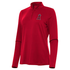 Los Angeles Angels Antigua Women's Reprocess Quarter-Zip Top - Red Near Me