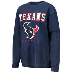 Houston Texans G-III 4Her by Carl Banks Women's Comfy Cord Pullover Sweatshirt Navy - NFL