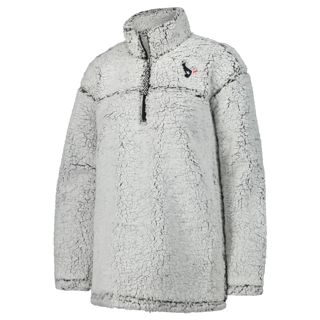 Houston Texans G-III 4Her by Carl Banks Women's Sherpa Quarter-Zip Jacket Gray - NFL