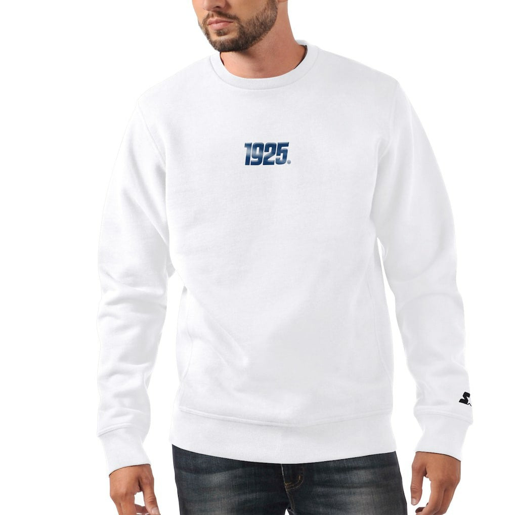 New York Giants Starter 1925 Collection Long Sleeve Pullover Sweatshirt White - NFL