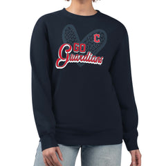 Cleveland Guardians G-III 4Her by Carl Banks Women's Leopard Heart Pullover Sweatshirt Online