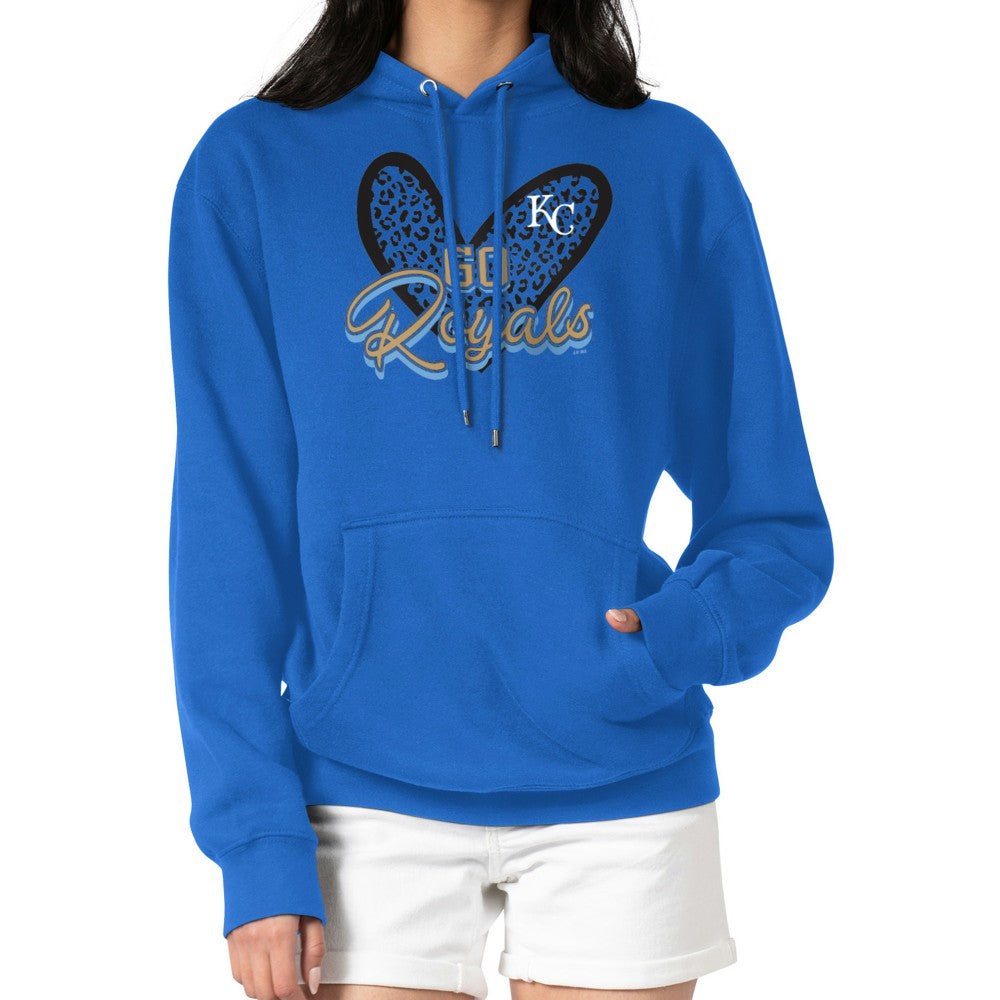 Kansas City Royals G-III 4Her by Carl Banks Women's Leopard Heart Pullover Hoodie Near Me