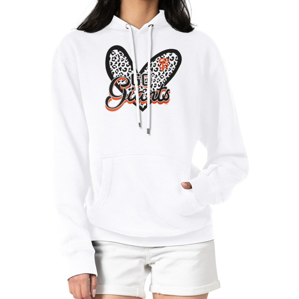 San Francisco Giants G-III 4Her by Carl Banks Women's Leopard Heart Pullover Hoodie Sale