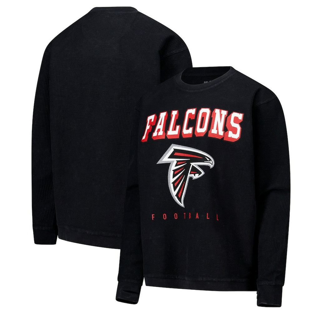Atlanta Falcons G-III 4Her by Carl Banks Women's Comfy Cord Pullover Sweatshirt Black - NFL