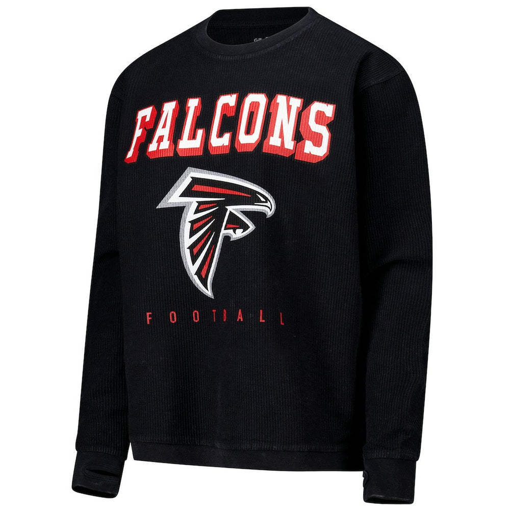 Atlanta Falcons G-III 4Her by Carl Banks Women's Comfy Cord Pullover Sweatshirt Black - NFL