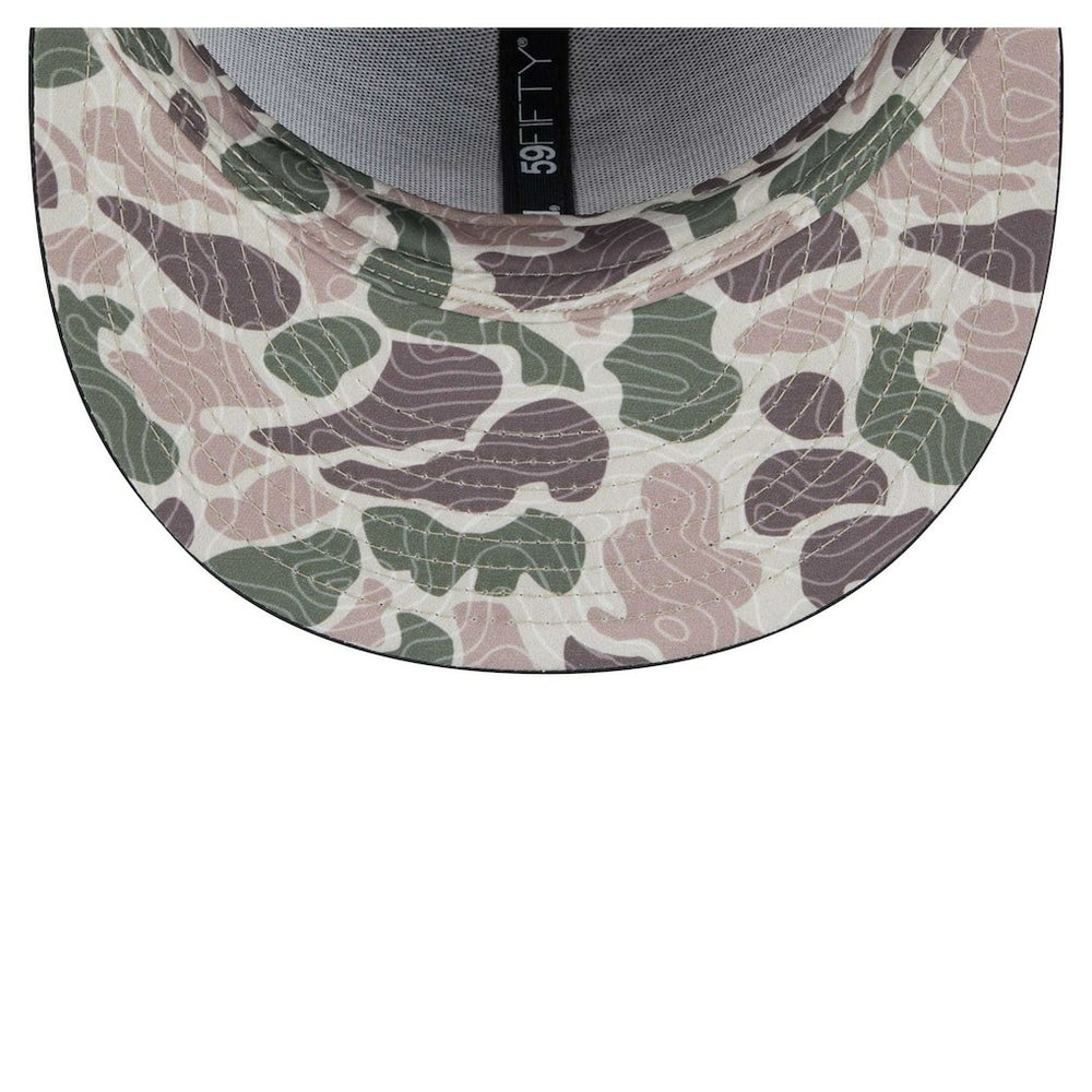 New Era - Philadelphia 76ers Camo Print UV 59FIFTY Fitted Hat - Black