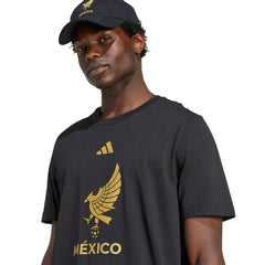 Adidas Mexico National Team 2025 Third Jerseys DNA Graphic T-Shirts - Black