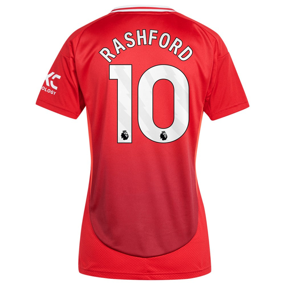 Adidas Marcus Rashford Manchester United Women's 2024/25 Home Replica Player Jerseys - Red