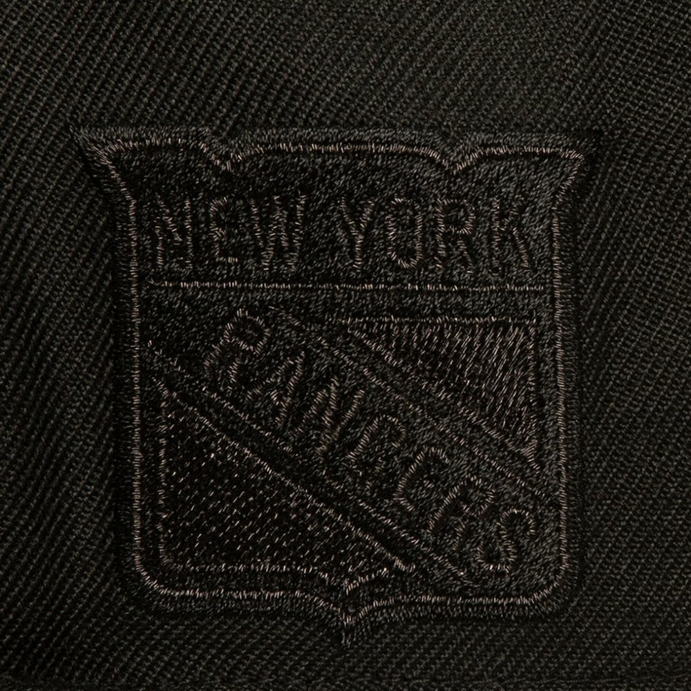 New York Rangers Mitchell & Ness Soul Strike Pearl Tonal Snapback Hat Black