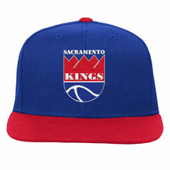 NBA - Sacramento Kings Youth Team Logo Two-Tone Flatbrim Snapback Hat - Blue/Red