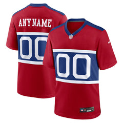 New York Giants Alternate Game Custom Jersey Century Red - Nike