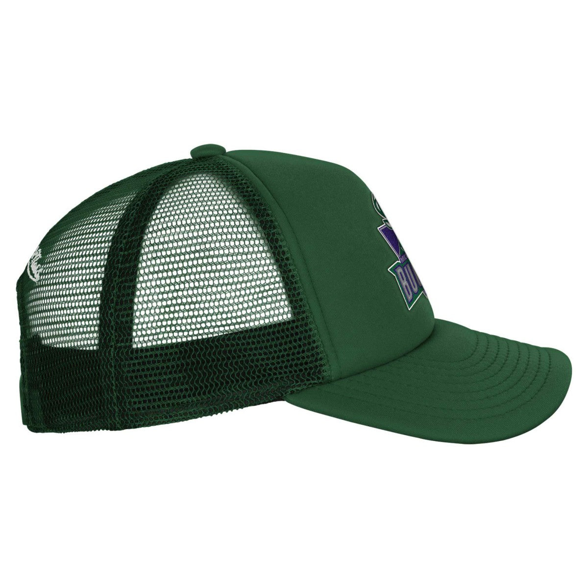 Mitchell & Ness - Milwaukee Bucks Youth Core Evergreen Trucker Adjustable Hat - Hunter Green
