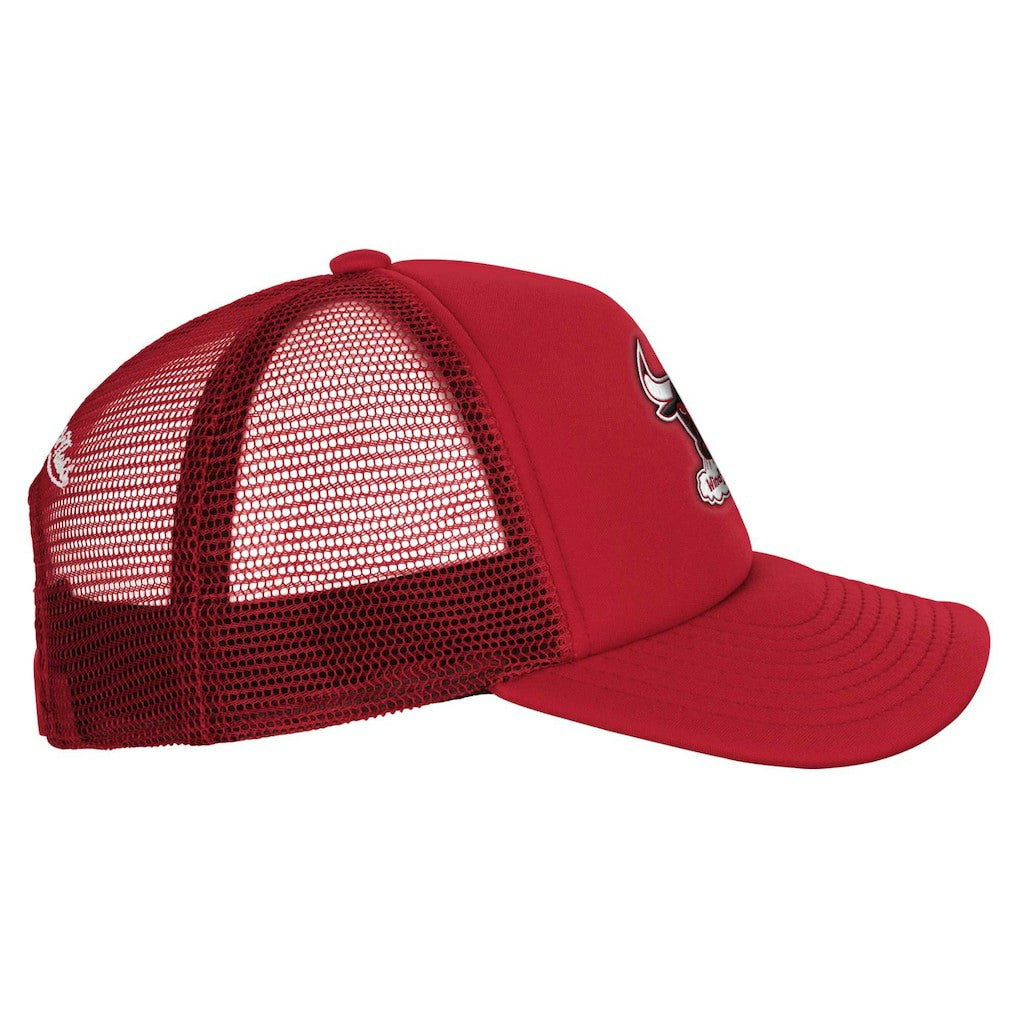 Mitchell & Ness - Chicago Bulls Youth Core Evergreen Trucker Adjustable Hat - Red