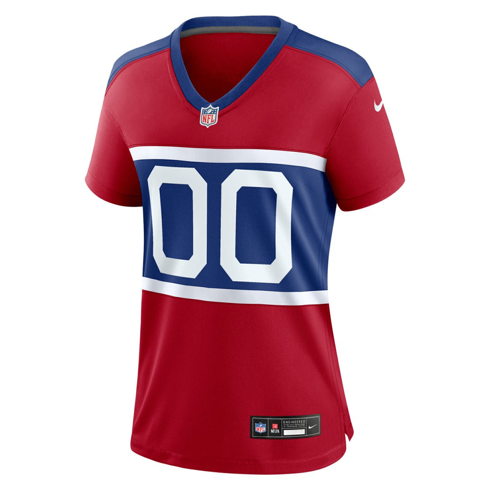 New York Giants Women's Alternate Game Custom Jersey Century Red - Nike