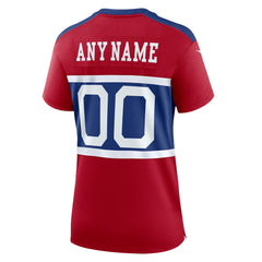 New York Giants Women's Alternate Game Custom Jersey Century Red - Nike