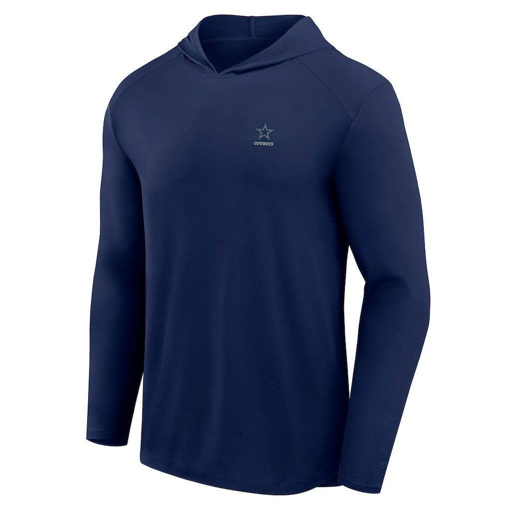 Dallas Cowboys Front Office Power Mono Long Sleeve Hoodie T-Shirt Navy - Fanatics