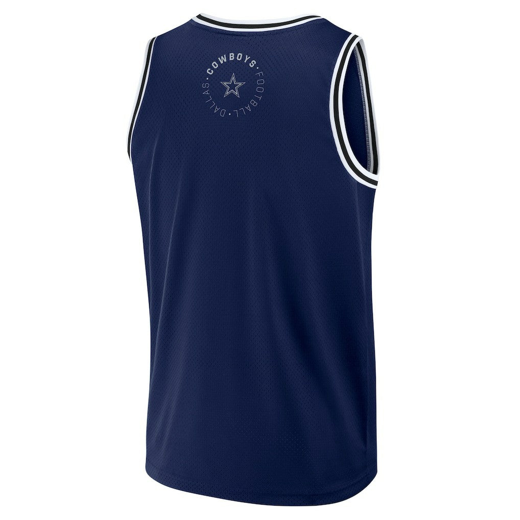 Dallas Cowboys Elements Future Ground Jersey Tank Top Navy - Fanatics