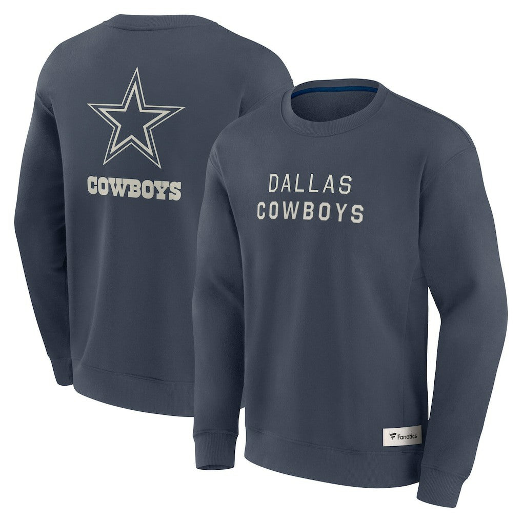 Dallas Cowboys Elements Future Ground Lettering Pullover Sweatshirt Navy - Fanatics