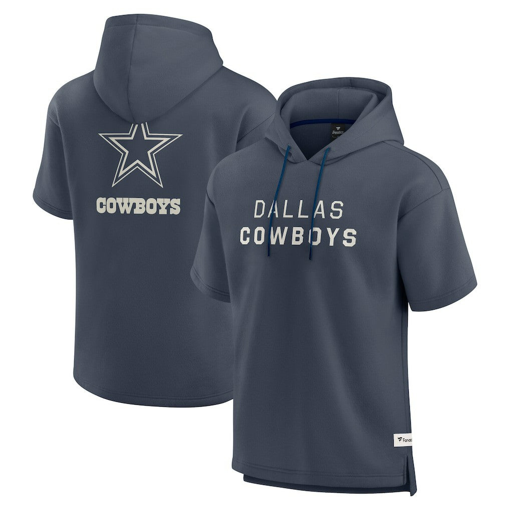 Dallas Cowboys Elements Future Ground Lettering Short Sleeve Pullover Hoodie Navy - Fanatics