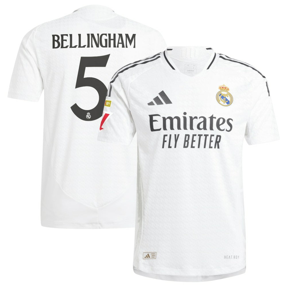 Adidas Jude Bellingham Real Madrid 2024/25 Home Player Jerseys - White