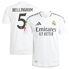 Adidas Jude Bellingham Real Madrid 2024/25 Home Player Jerseys - White